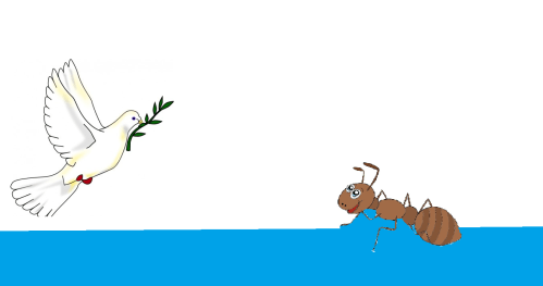 Աղավնին և մրջյունը